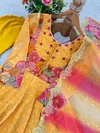Jf 030 Tebby Orgenza With Embroidery Sequence Work Gown